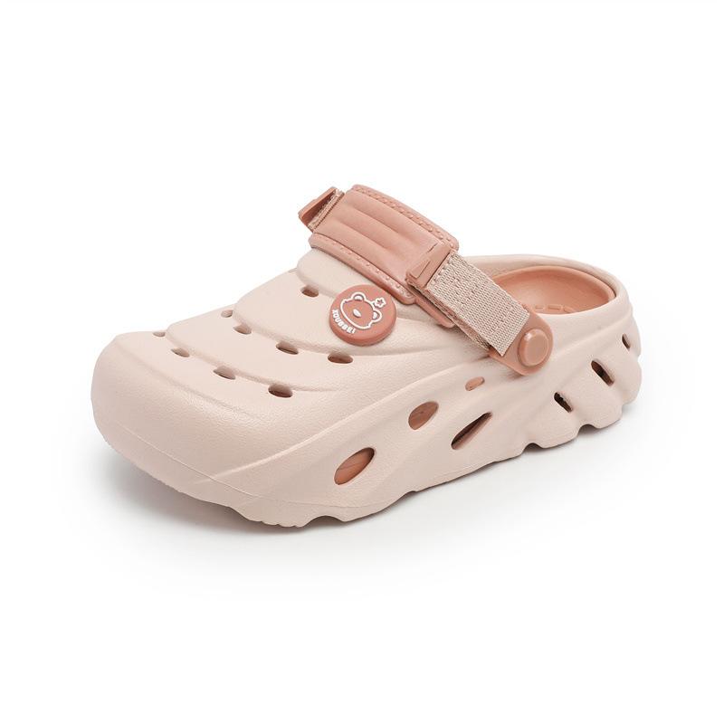 Women's Summer Thick Soles Increase In Height, Wear-resistant and Non-slip Bag Head Drag EVA External Wear Deodorant Hollow Stepping On Shit Sandals