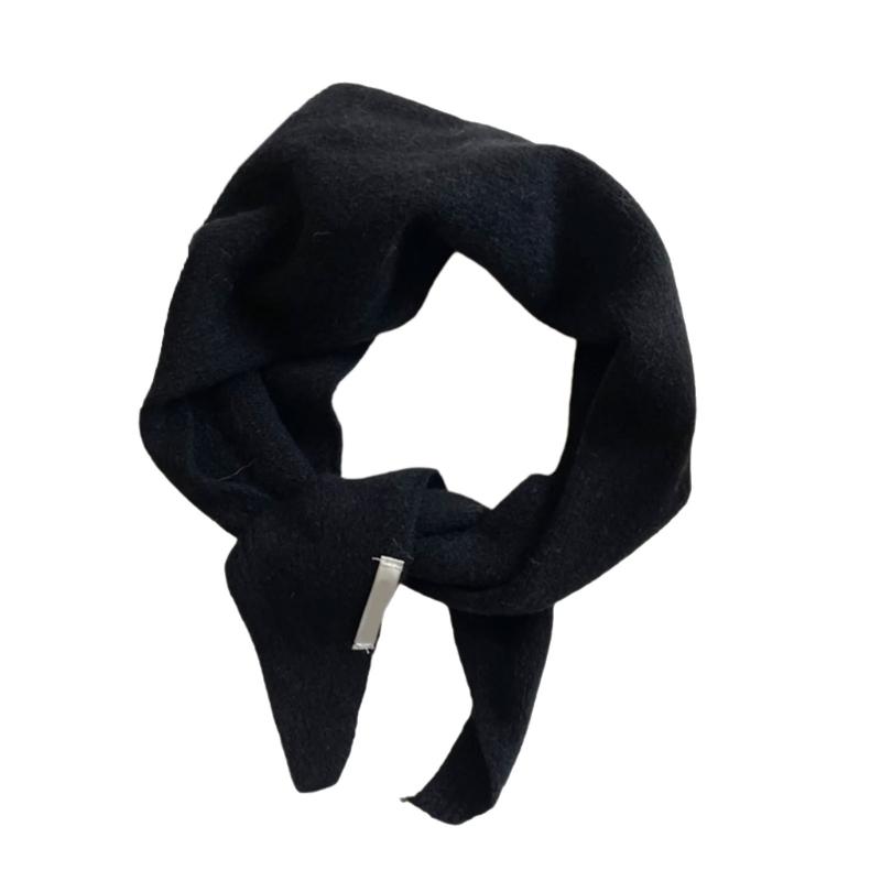 Multiple Functional Winter Scarf For Women Soft Weave Trilateral Plan Thin Fashion Addition For Cold Weather