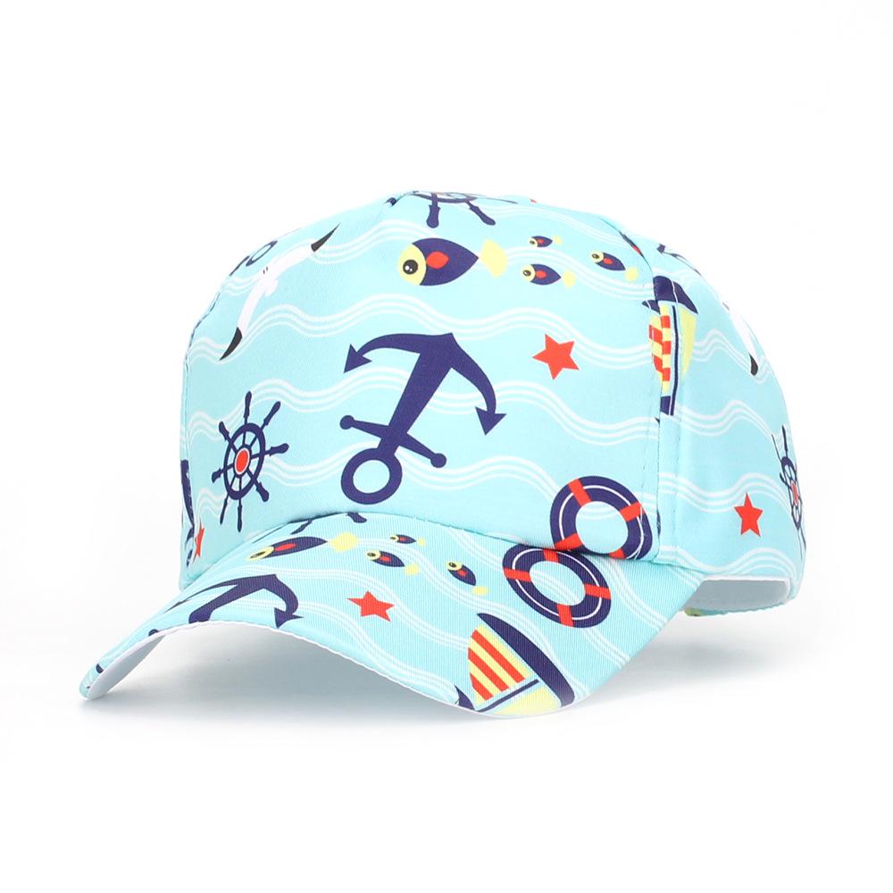 Dinosaur & Butterfly Digital Print Children's Sun Protection Baseball Caps