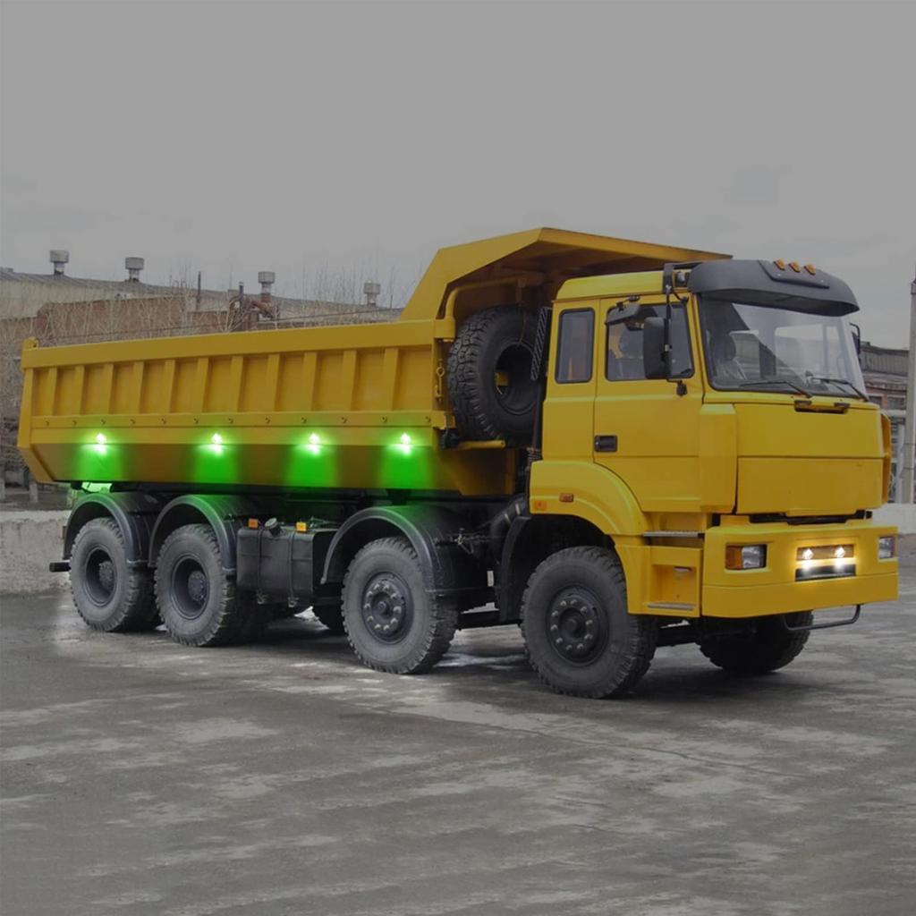 Aoling Side Marker LED Truck Marker Lamp 24V Green RV Bus Shoulder Light