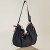 Korean Style Drawstring Shoulder Bag Women - Large Capacity Crossbody Nylon Casual Daily Use