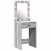 Makeup Table in Grey Sonoma 50 x 41 x 135 cm Particleboard