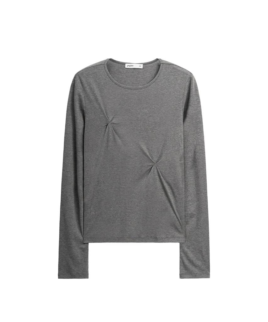 Pepeulli Cross Pinch Tencel Long Sleeve (Grey)
