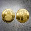 Christmas Medal, European and American, Santa Claus, Sled, Lucky Deer, Colorful, Commemorative Gold Coin, Decision Game Coin