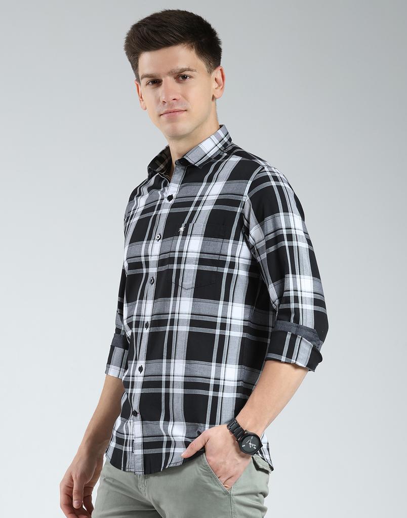 Monte Carlo Men's Regular Fit Checkered Shirt