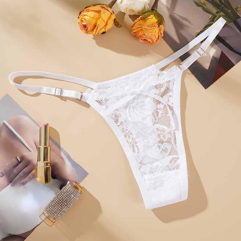 Adjustable Lace Thongs Panties Women Underwear Sexy Thongs Women Low Waist Solid Underwear Seamless Female Underpants Lingerie
