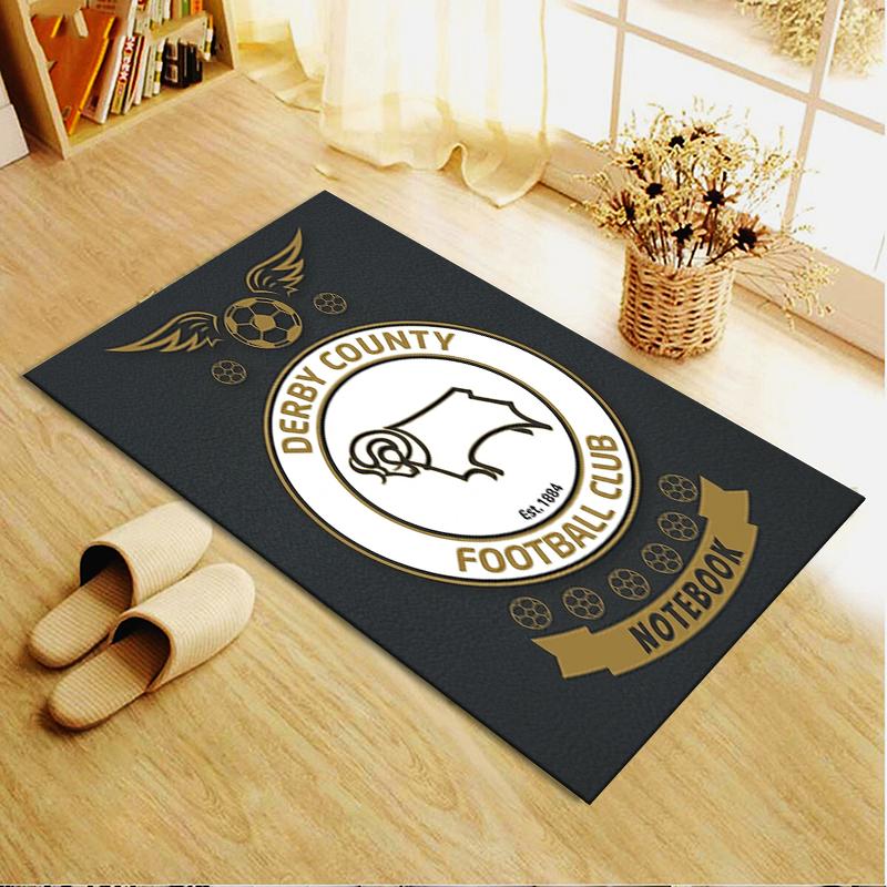 Derby County FC Carpet Rug for Living Room Bedroom Home Sofa Decoration,Kids Play Non-slip Floor Mat