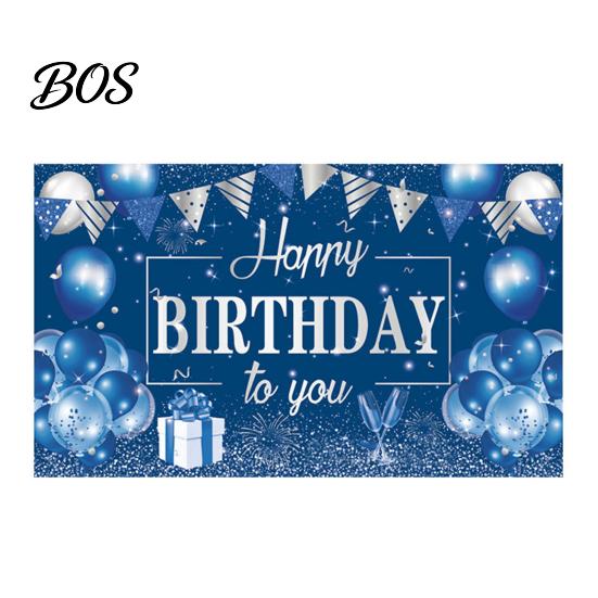 Wrinkle-resistant Birthday Banner Happy Backdrop, Party Photo Background Cloth for Celebration, Bright Color Bunting Flag Decor Kids Women, Supplies