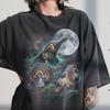 Three Platypus Moon Shirt, Vintage 90s Graphic Tee, Australian Water Mammal Lover Gift