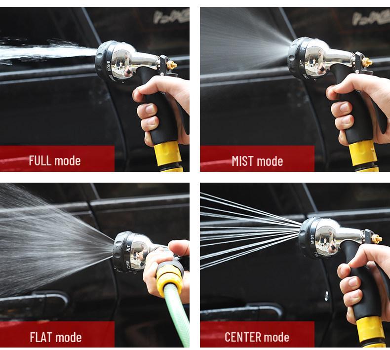 Adjustable Metal Water Spray Gun for Cars, Gardens, & Home. Perfect for Car Wash, Watering Plants, and Household Cleaning Tasks.