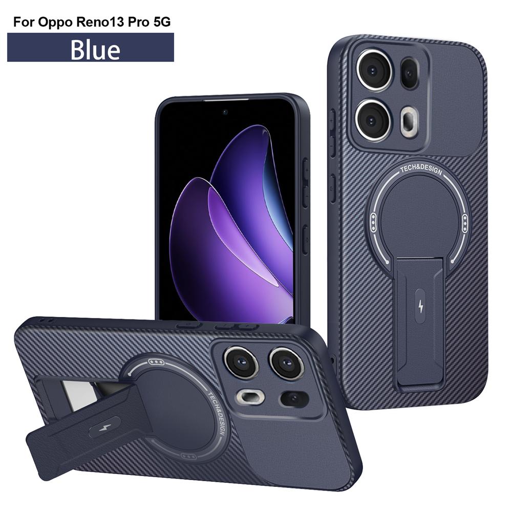 Shockproof Bracket Armor Magnetic Holder Case For OPPO Reno 13 13F Reno13 Pro Reno13F 5G Magsafe Wireless Charge Cover