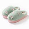 Autumn and Winter Simple Cotton Shoes Indoor Home Velvet EVA Sole, Couple Thick-soled Warm Cotton Slippers