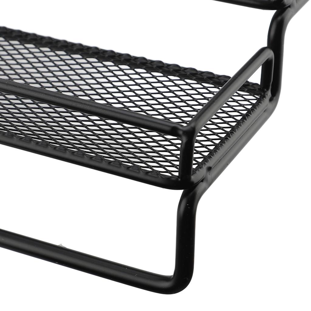 Expandable 4 Tier Seasoning Organizer Rack Stable Metal Frame Separable Seasoning Step Display Shelf For Countertops Inside Cabinets