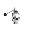 316 Manual Sanitary Butterfly Valve - 304 Stainless Steel for Wine Barrel/Tank, Food Grade, Weldable, Powder Coated, 51mm