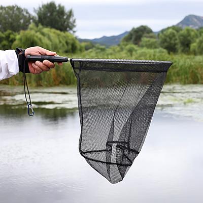Fishing Landing Net Strong Load-bearing Catch Fish Aluminum Alloy Handle Round Fishing Brail for Outdoor Fishing