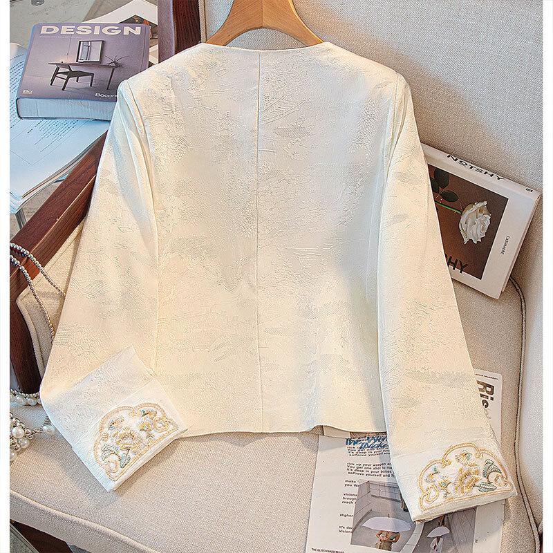 Si Ba She Women's New Chinese Style Embroidered Short Jacket