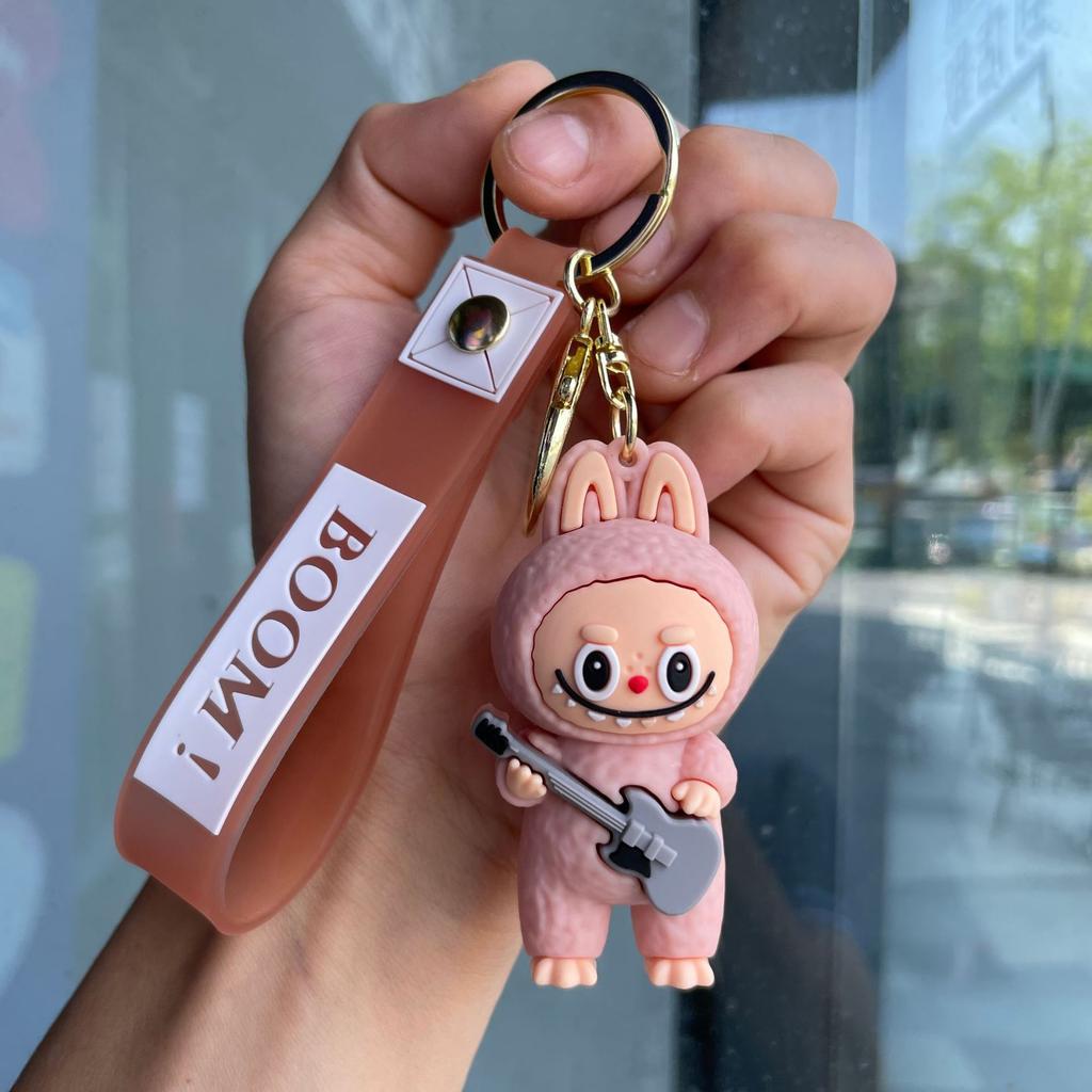 Cartoon Sheep Keychain Pendant Cute Doll Backpack Car Key Chain Ring Gift