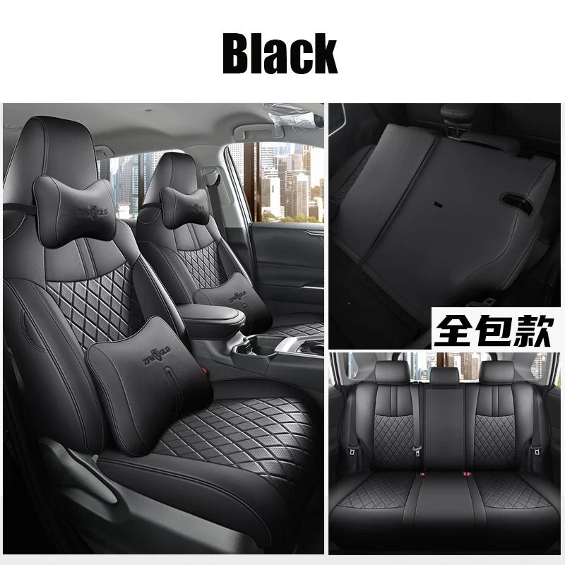 Full Coverage Custom Car Seat Covers for Car Seat Covers For Toyota RAV4 2019-2025 Faux Leather Protective Accessories- Full Set