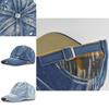 Nuovo Berretto da Baseball in Denim Lavato Colore Unico Berretto con Visiera a Becco Berretto Parasole per Coppie Berretto da Baseball Transfrontaliero Europeo e Americano