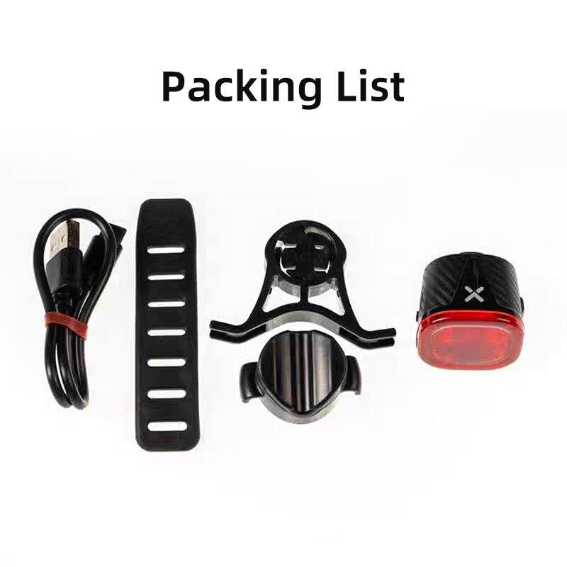 Luz Traseira de Bicicleta XOSS XR01 Inteligente com Sensor Automático de Freio LED Recarregável Impermeável Luz de Cauda para Ciclismo Acessórios de Bicicleta