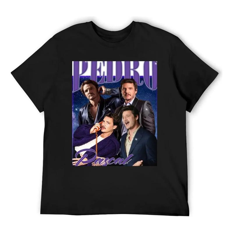 Camiseta Vintage De Pedro Pascal Personalizada Azul Archivo S