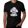 Kawaii Baby Elephant Eating Raunisex Noodles Tshirt Moisture Control Sports Tee