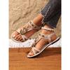 Women's Plus Size New Summer Ethnic Style Fashionable Versatile Flat Breathable Casual Sandals