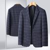 Men's Blazer Coat Fashion Middle-aged Business Casual Professional Wear Casual Loose British Style Sub-trend Four Seasons Suit