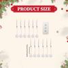 12Pcs Christmas Tree Candles Warm LED Candlesticks for Table Holiday Party