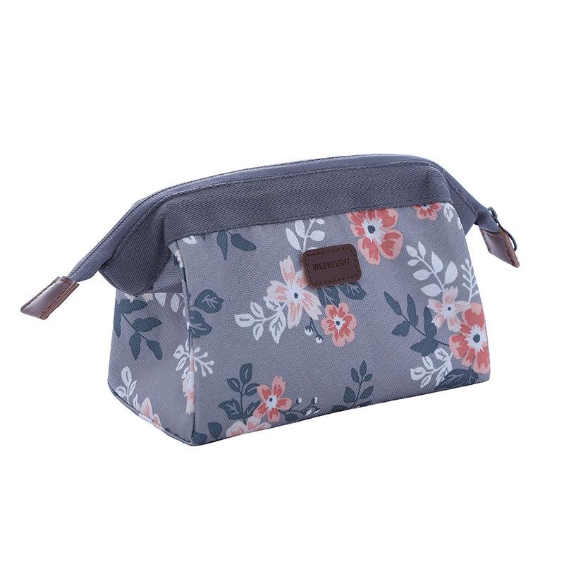 

2 шт. Дорожная косметичка, простая портативная водонепроницаемая сумка для хранения принадлежностей темно серый