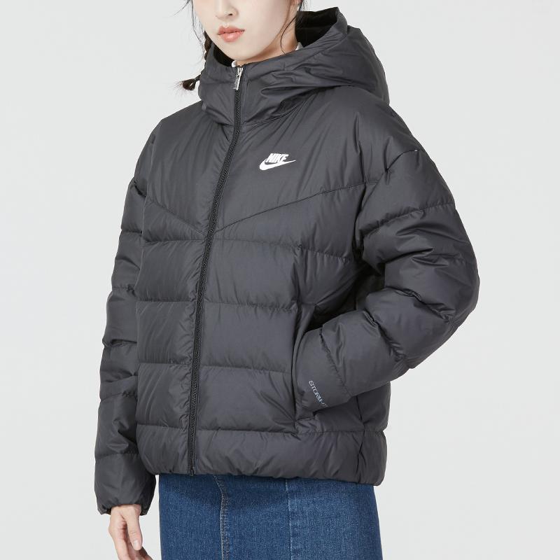 Nike Sportswear Essentials Dunfyllt Windrunner Hettejakke Damejakker Svart DQ5904-010