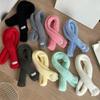 Y2K Long Narrow Scarves Solid Color Sweet Scarf Cute Knitted Scarf  Autumn/Winter