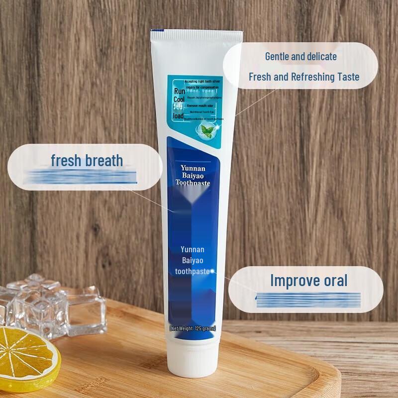 Yunnan Baiyao Refreshing Mint Toothpaste (3-Pack)