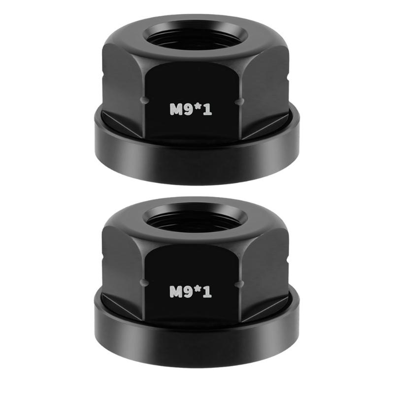 Aluminum Alloys Bike Bike Wheel Axles Nut Bolt Flanges Before Rear Wheel Lock Screw for Fixed Gear Mountain Bike