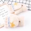 Children's Fingerless Winter Cartoon Kitten Gloves - Warm, Cute, Knitted Imitation Cashmere for Elementary Students
