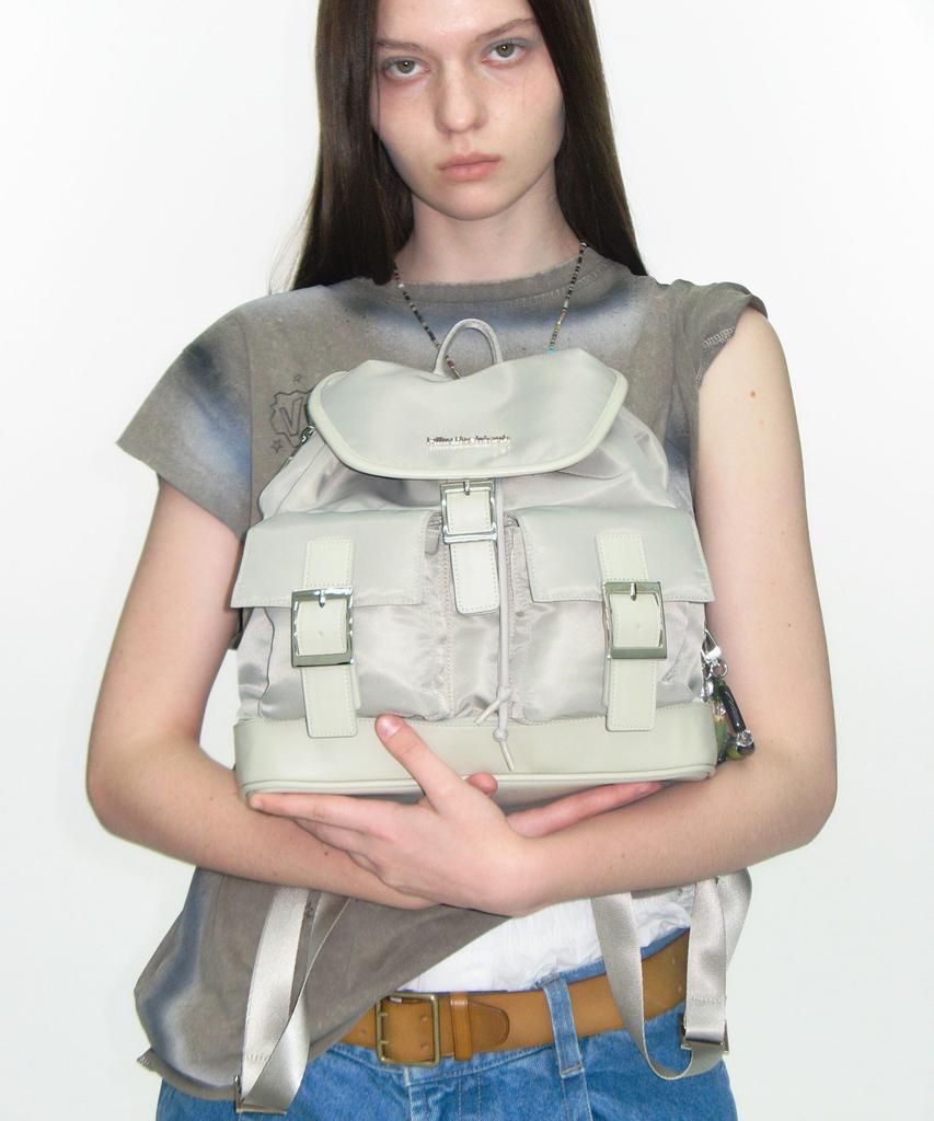 Fillintheblank Pk Backpack (Nylon)(Lighy Gray)