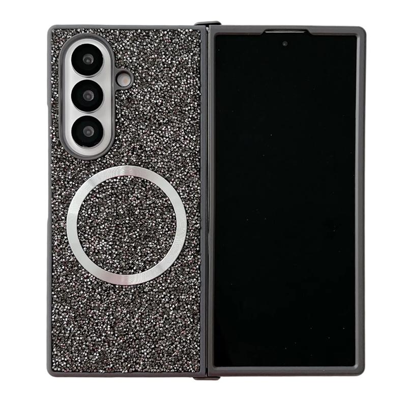 Luxuriöse Magnetische Strass Diamant Handyhülle Für Samsung Galaxy Z Fold 7 6 5 4 3 5G Magsafe Die Glänzende Diamant Stoßfeste Abdeckung