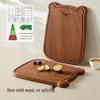 Ebony Wood Bear Cutting Board Set - Small & Large Irregular