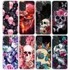 Floral Sugar Skull Flower Phone Case for Samsung Galaxy A15 A25 A35 A55 A14 A24 A34 A54 A13 A23 A33 A53 A12 A22 A32 A52 A05S A04