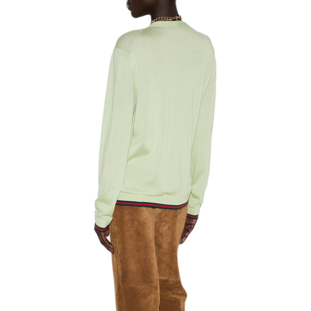 Gucci SS25 Cashmere Sweater Women's Cyan 818588-XKENL-3683