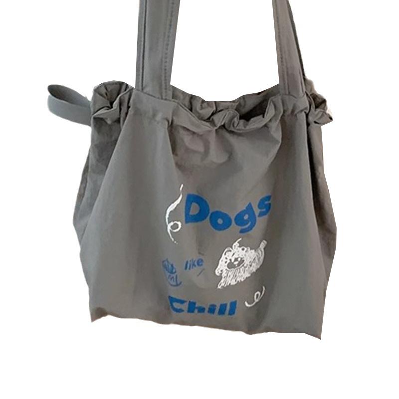 Bag Summer Women's Versatile Underarm Bag 2025 New Large Capacity Alphabet Printed Canvas Bag Casual Shoulder Bag