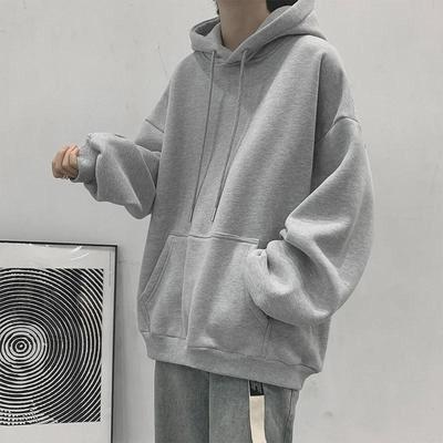 Felpa unisex con cappuccio in stile coreano alla moda - Pullover casual a maniche lunghe a vestibilità ampia per primavera e autunno