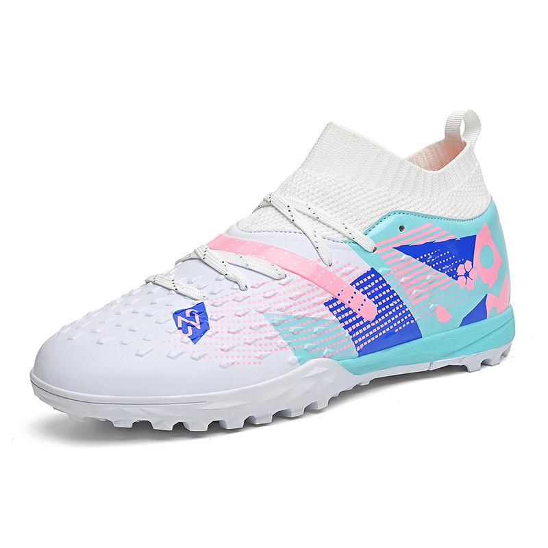 New high-top football shoes, boys and girls, children's training sports shoes, students, long nails, broken nails training shoes