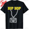Casual Men's Cotton Top Hip Hop Rap Rapper Graffiti Musician Street Dance Breakdance T-Shirt Comfortable Personality Breathable Camise Unisex,gift,Top