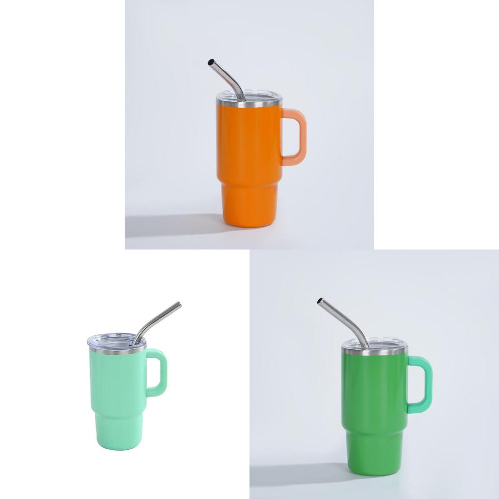 Car Cup 4oz Double Wall Stainless Steel Vacuum Insulated Tumbler With Straw For Travel And Home Use
