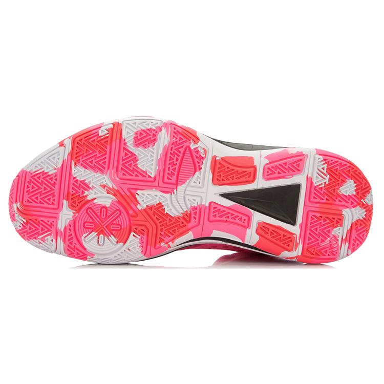 Li Ning Basketball Shoes Unisex Mid top Pink/Black ABAL027-2