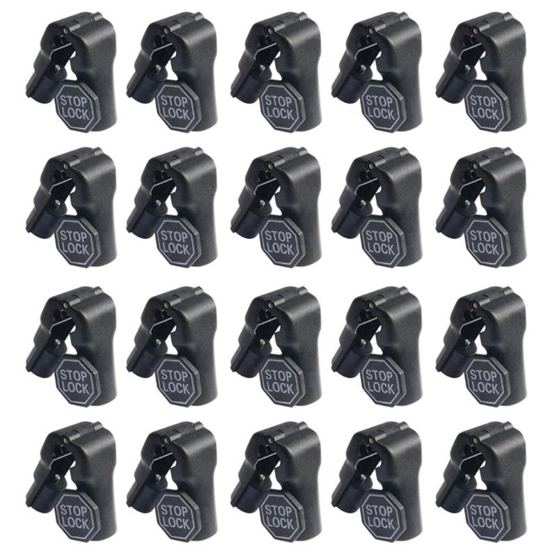 Universals 6mm Hole Anti Theft Hook Fasteners for Shelving Durability ABS Construction Easy Installation