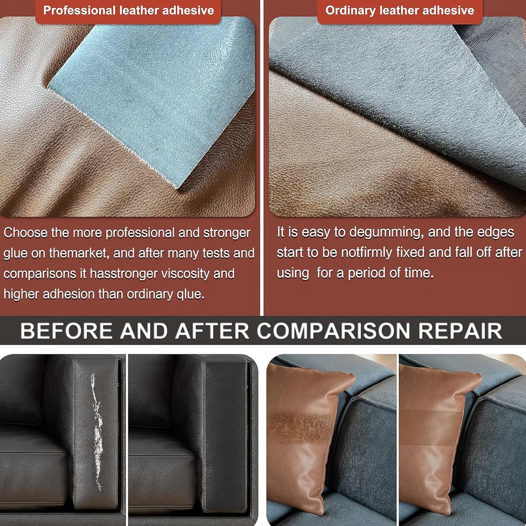 Self-Adhesive Faux Leather Repair Patch for Fixing Damaged Faux Leather Items Such As Sofas,Car Seats, Motorcycle Seats, Handbags, Jackets, Belts