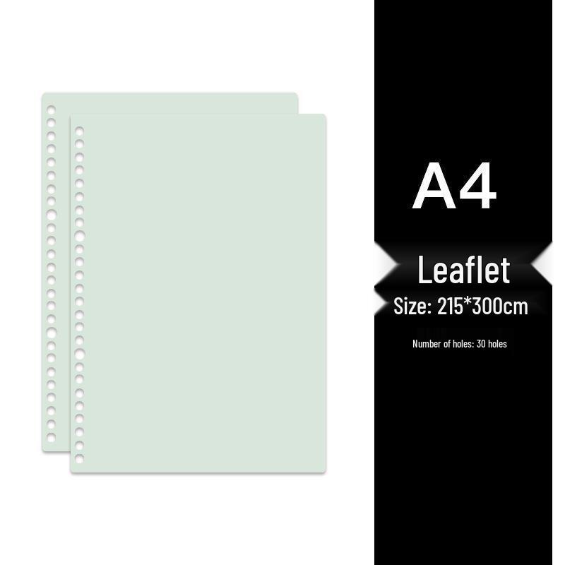 Colored Loose-Leaf Binding Sleeves - A4/B5/A5, 20/26/30 Holes, PP Material