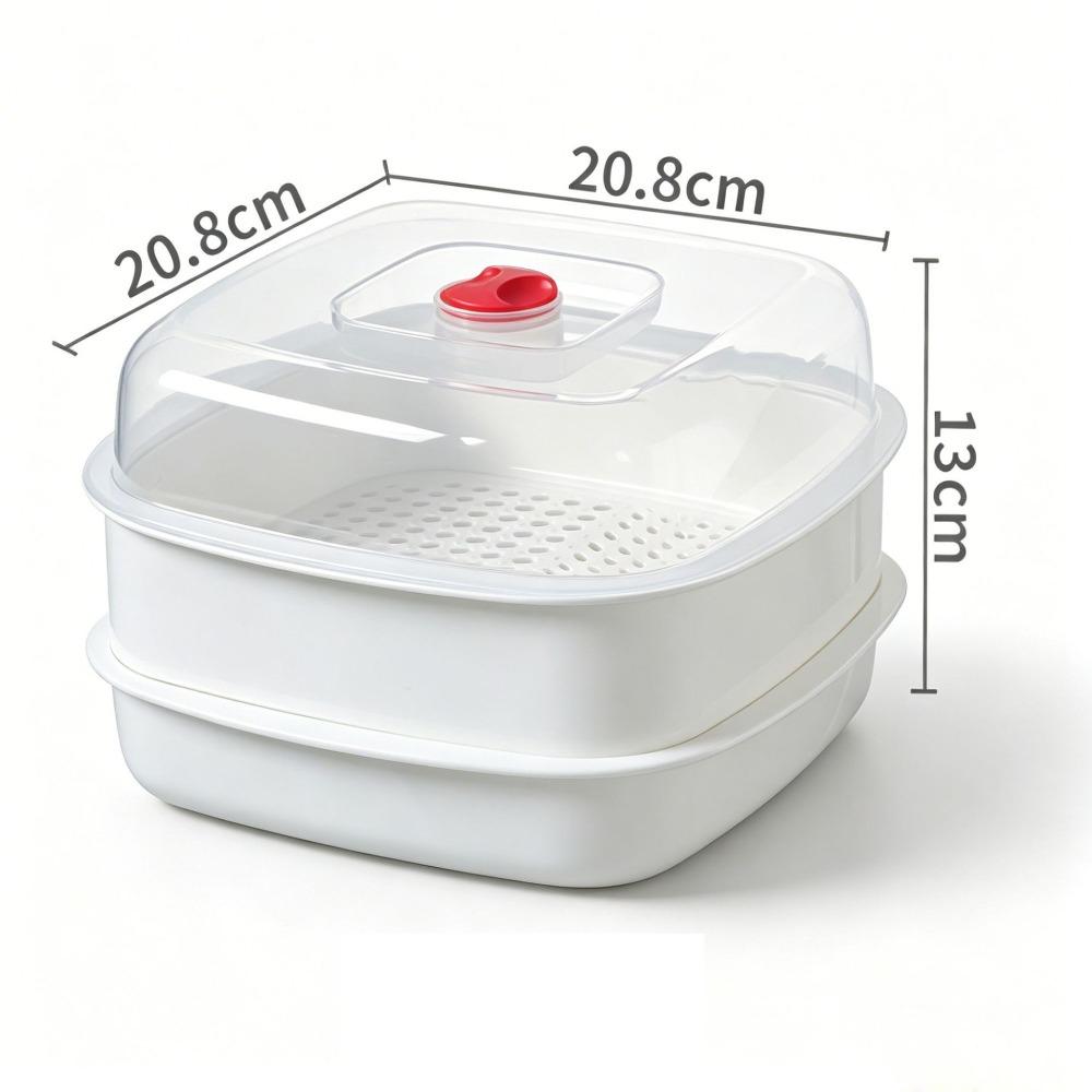 Food Grade Plastic Microwave Oven Steamer Box Microwave Vegetable Steamer  Daily Meal Preparation